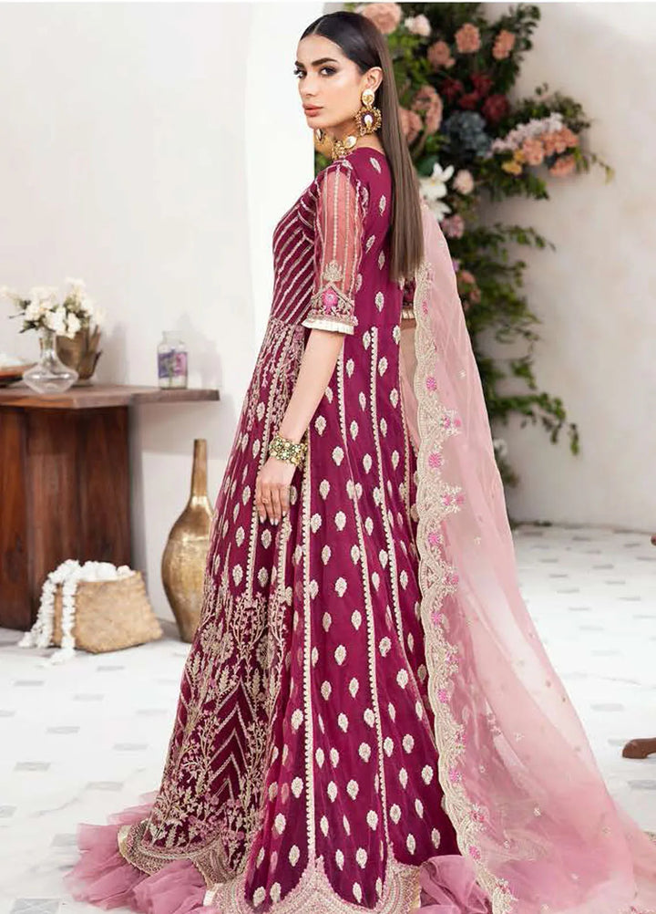 Nazneen by Avyana  Embroidered Net Suit Unstitched 4 Piece AV24N Ruzena - Formal Collection
