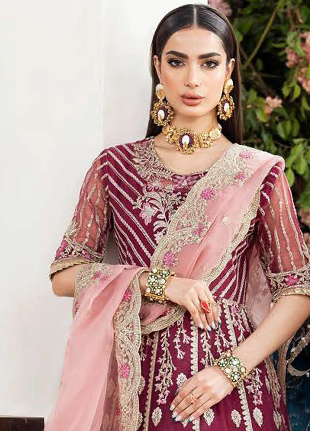 Nazneen by Avyana  Embroidered Net Suit Unstitched 4 Piece AV24N Ruzena - Formal Collection