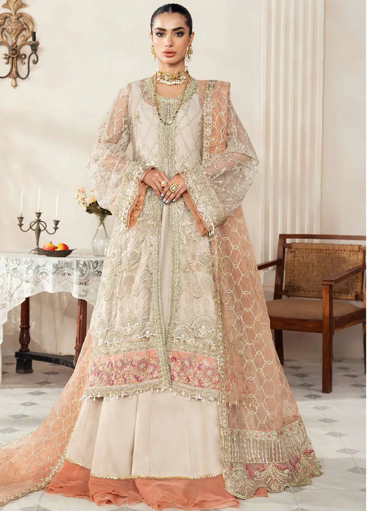 Nazneen by Avyana  Embroidered Net Suit Unstitched 4 Piece AV24N Saadat - Formal Collection