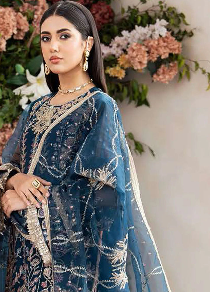 Nazneen by Avyana  Embroidered Net Suit Unstitched 4 Piece AV24N Zaira - Formal Collection