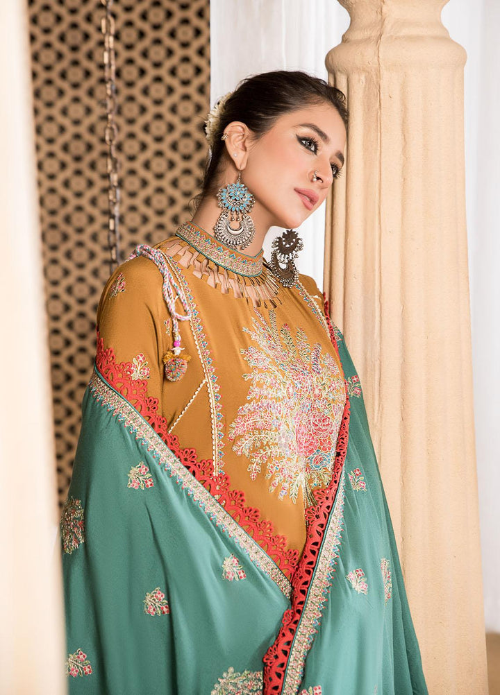 Neelos Embroidered Karandi Suits Unstitched 3 Piece NL22W Meharma - Winter Collection