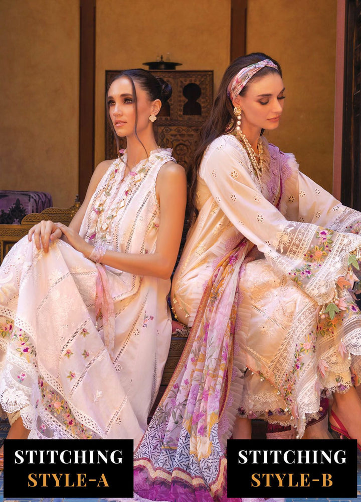 Neroli By Annus Abrar Embroidered Lawn Suit Unstitched 3 Piece ABR24NL AA-NLL24-06 - Luxury Summer Collection