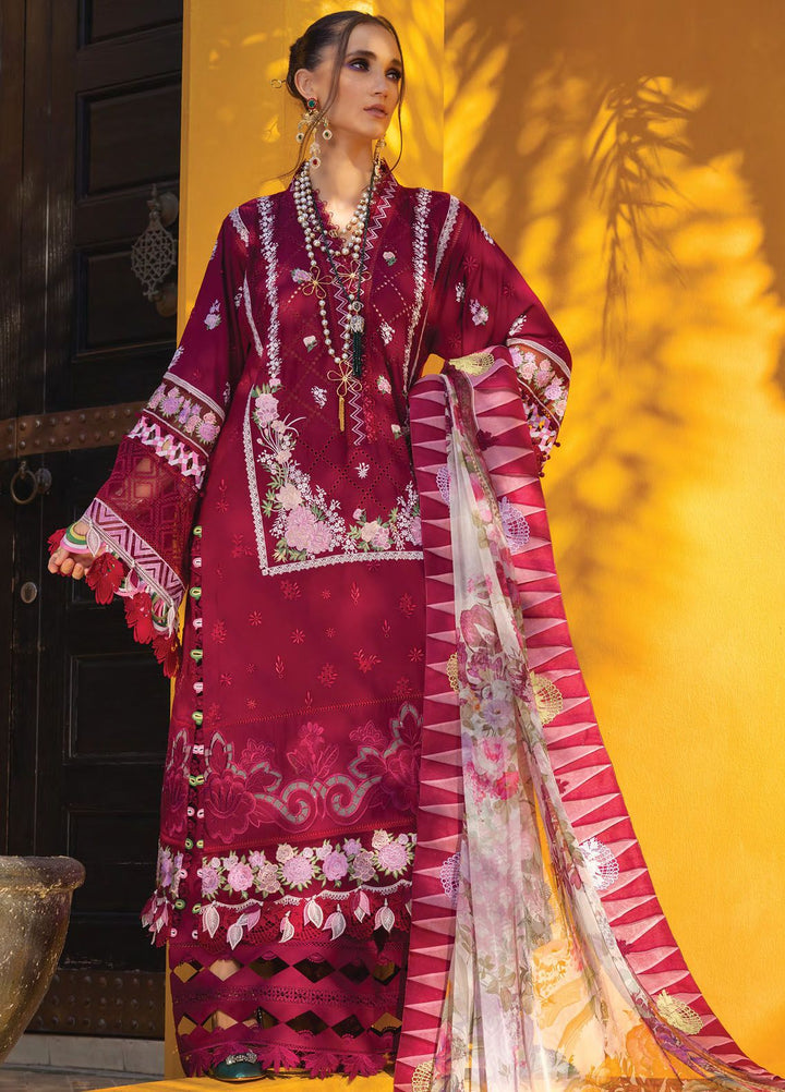 Neroli By Annus Abrar Embroidered Lawn Suit Unstitched 3 Piece ABR24NL AA-NLL24-08 - Luxury Summer Collection