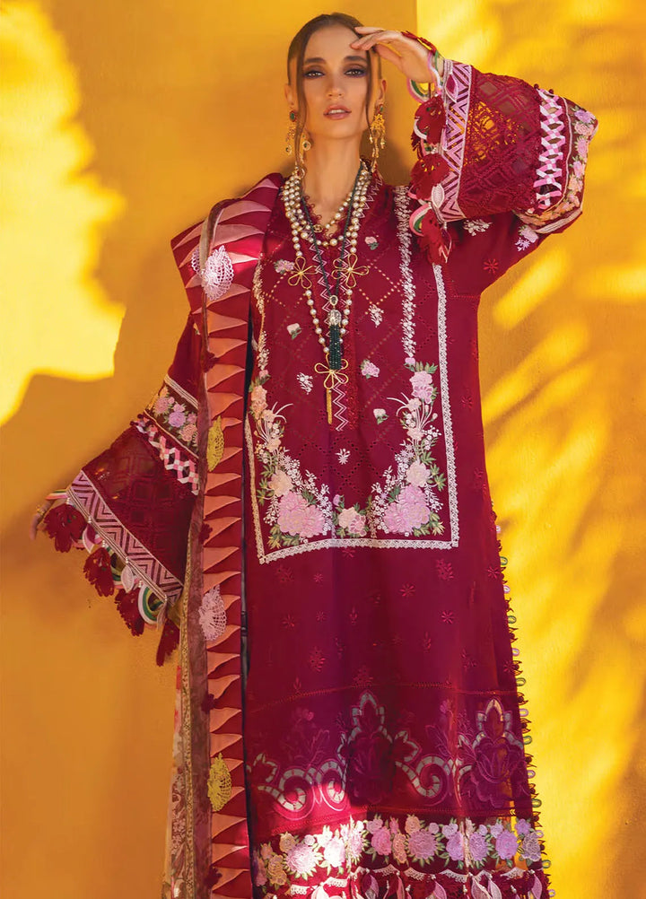 Neroli By Annus Abrar Embroidered Lawn Unstitched Suit 3 Piece ABR24NL AA-NLL24-08 - Luxury Summer Collection