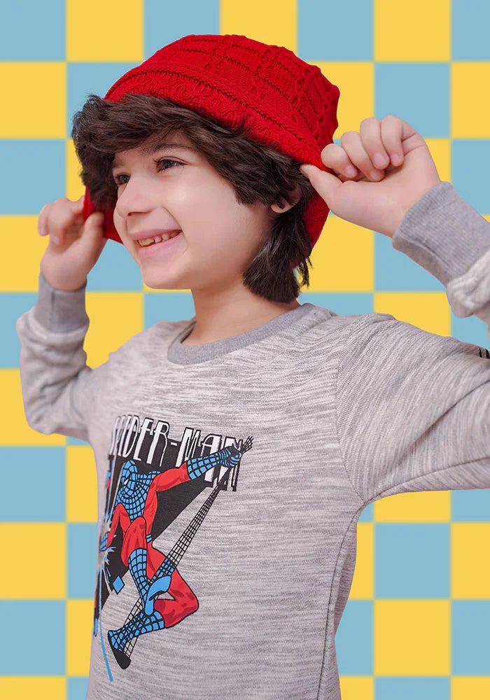 Ochre RTW Printed Terry Sweatshirt Boys 1 Piece OKB-261 - Winter Collection
