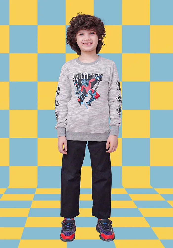 Ochre RTW Printed Terry Sweatshirt Boys 1 Piece OKB-261 - Winter Collection