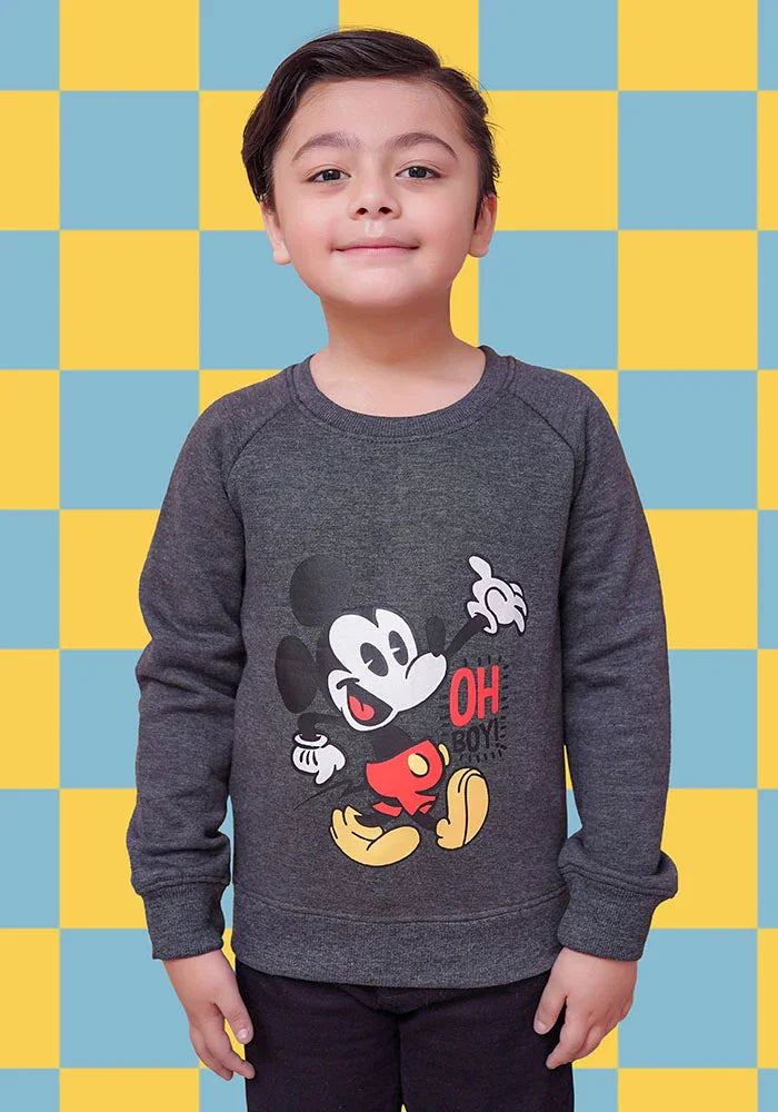 Ochre RTW Printed Fleece Sweatshirt Boys 1 Piece OKB-256 - Winter Collection