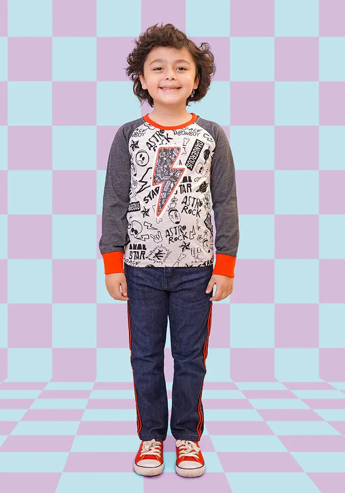 Ochre RTW Printed Cotton T-Shirt Unisex 1 Piece OKB-283 - Summer Collection