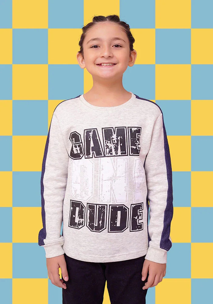 Ochre RTW Printed Fleece Sweatshirt Girls 1 Piece OKB-264 - Winter Collection