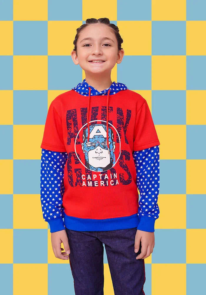 Ochre RTW Printed Fleece Hoodie Girls 1 Piece OKB-253 - Winter Collection