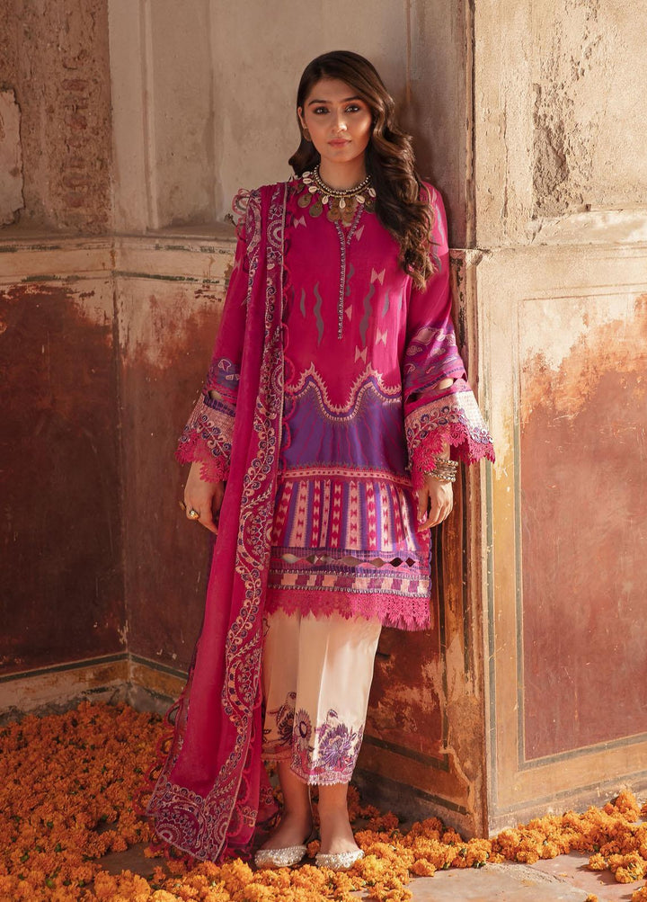 Nighat By Republic WomensWear Embroidered Lawn Suits Unstitched 3 Piece RW21N 03 - Spring / Summer Collection