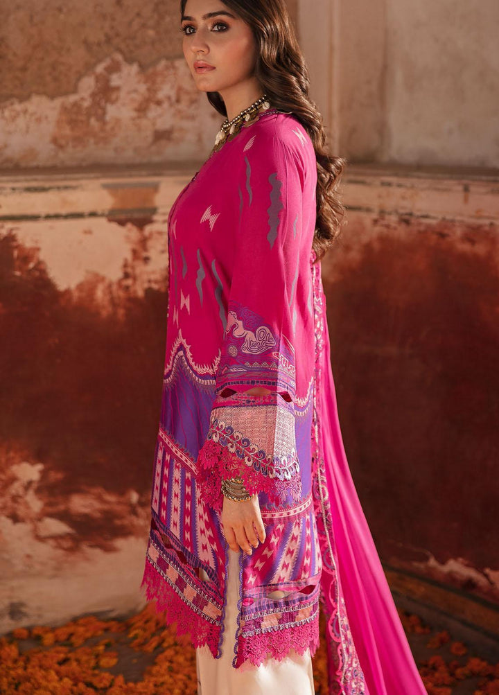 Nighat By Republic WomensWear Embroidered Lawn Suits Unstitched 3 Piece RW21N 03 - Spring / Summer Collection
