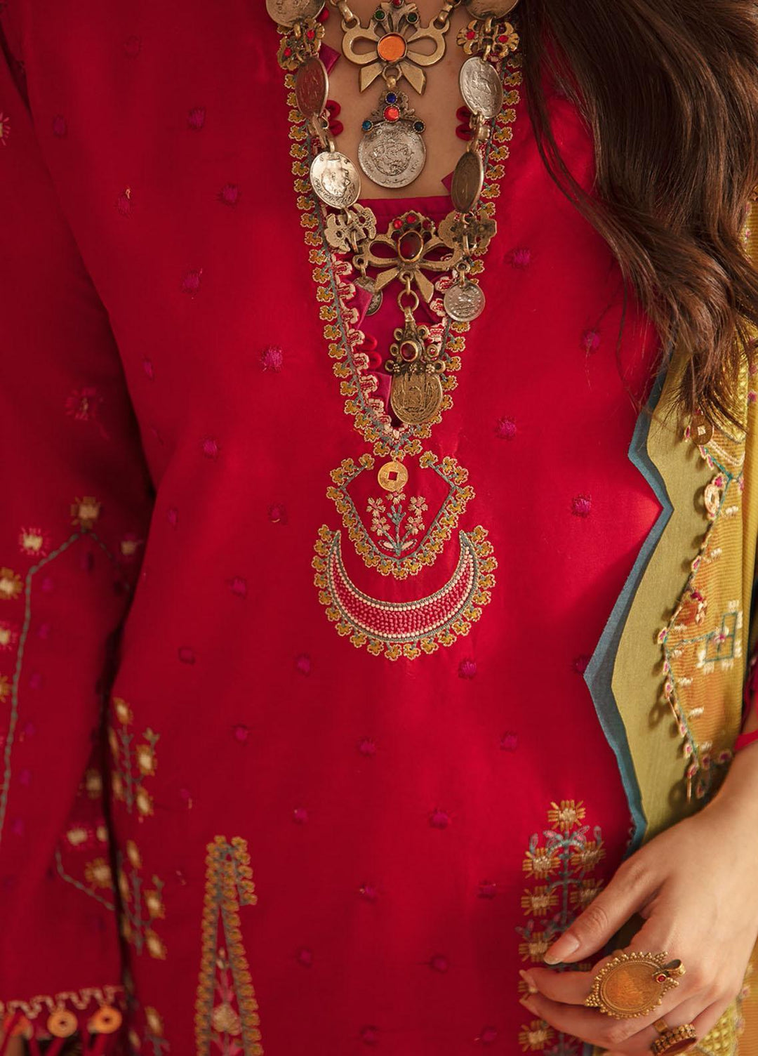 Nighat By Republic WomensWear Embroidered Lawn Suits Unstitched 3 Piece RW21N 06 - Spring / Summer Collection