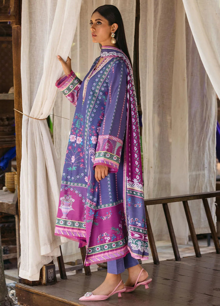 Nirvana By Mushq Embroidered Raw Silk Suit Unstitched 3 Piece MQ24N MPS-07 Indigo - Fesrive Collection