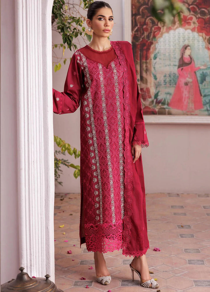 Nissa by RajBari Embroidered Lawn Suit Unstitched 3 Piece RB25N D-07 - Summer Collection