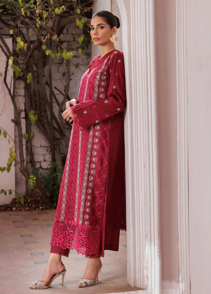Nissa by RajBari Embroidered Lawn Suit Unstitched 3 Piece RB25N D-07 - Summer Collection