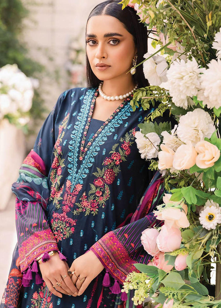 Nissa By RajBari Embroidered Lawn Suits Unstitched 3 Piece RB23NS D5-A - Summer Collection