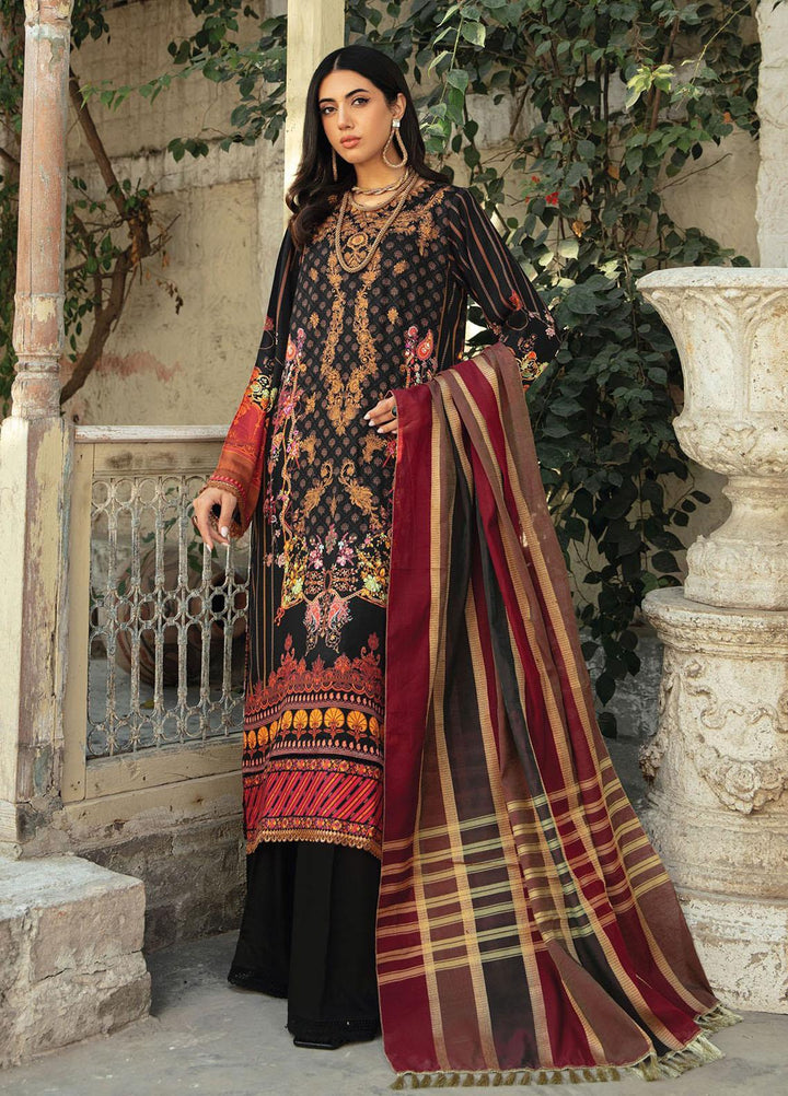 Nissa By RajBari Embroidered Corduroy Suits Unstitched 3 Piece RB23NW 5A - Winter Collection