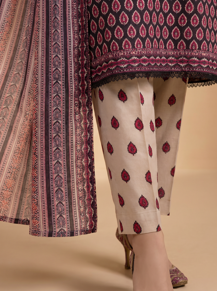 Daily Wear by HZ Textiles Unstitched Embroidered Lawn 3 Piece Suit PDW - 3319 Casual Collection