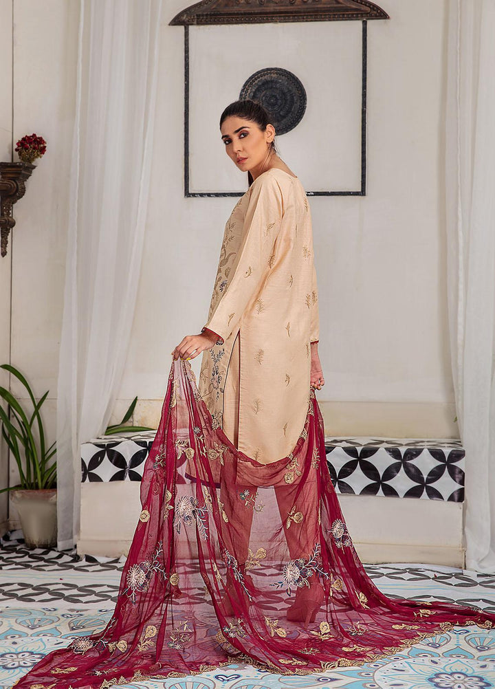 Noir By Humdum Embroidered Linen Suits Unstitched 3 Piece HD22N D-10 - Winter Collection