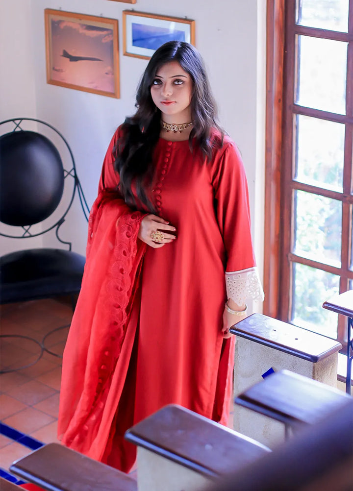 Solid Silk Karandi 3 Piece Suit