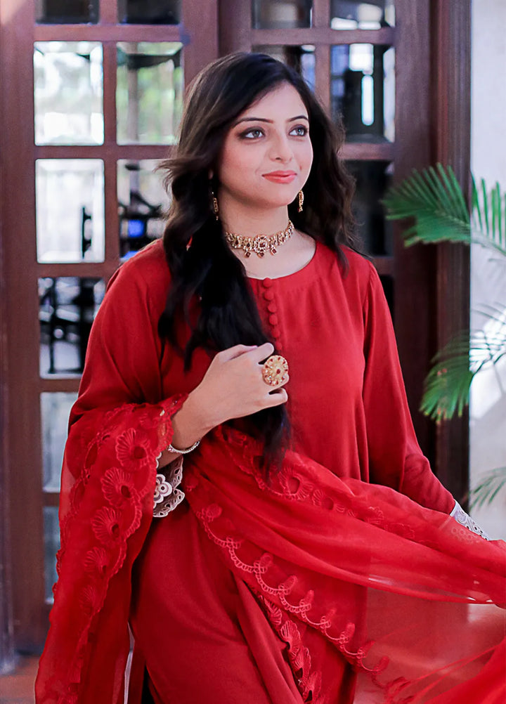 Solid Silk Karandi 3 Piece Suit