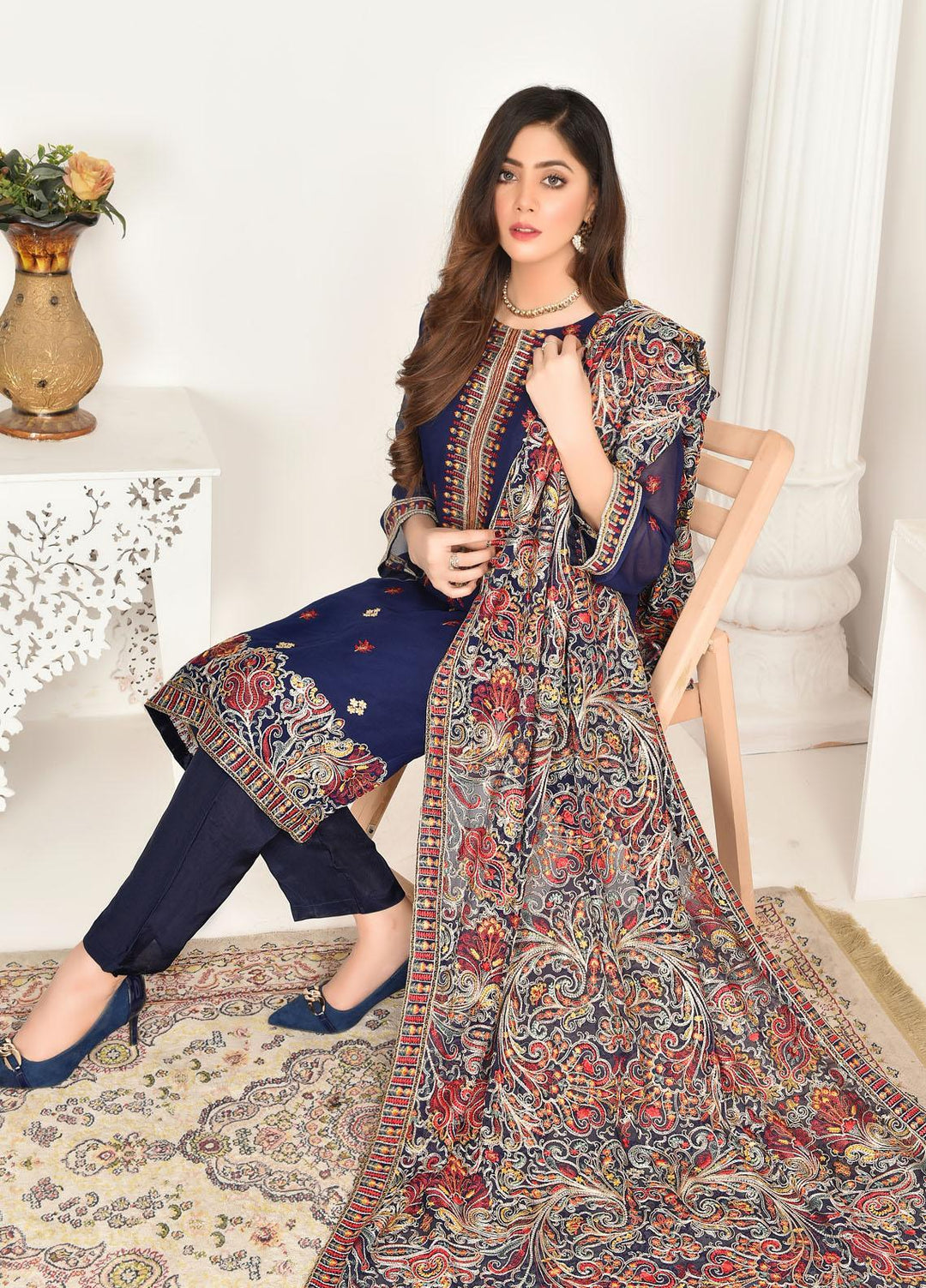 Agha Jaan Pret  Organza 3 Piece Suit AJ22NBP NB 03