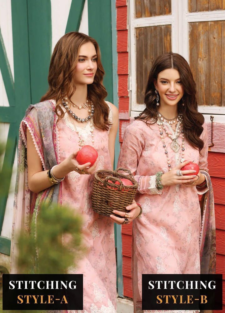 Noor by Saadia Asad Embroidered Lawn Suits Unstitched 3 Piece NSA23EP D1 Romila - Eid Collection