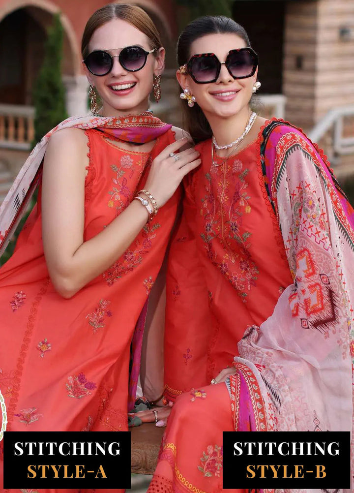 Noor by Saadia Asad Embroidered Lawn Suits Unstitched 3 Piece NSA24EL D3 - Luxury Collection