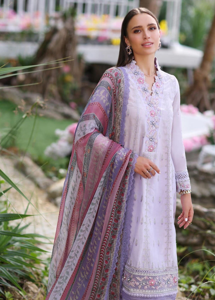 Noor by Saadia Asad Embroidered Lawn Suits Unstitched 3 Piece NSA24LP D3-A - Summer Collection