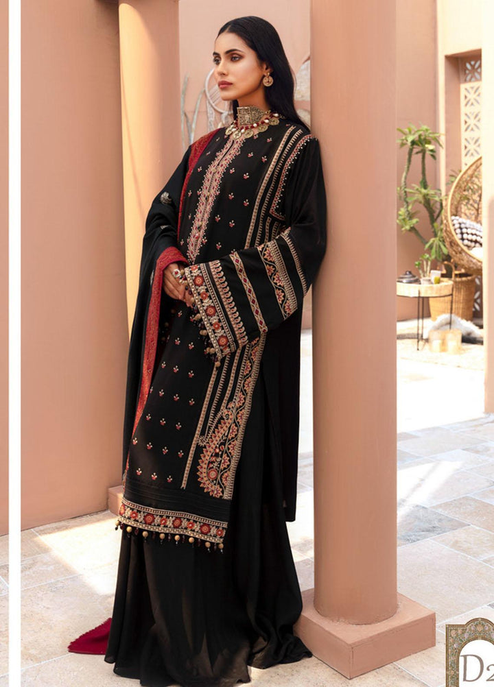 Noor by Saadia Asad Embroidered Linen Suits Unstitched 3 Piece SA21NS D-02 - Winter Collection