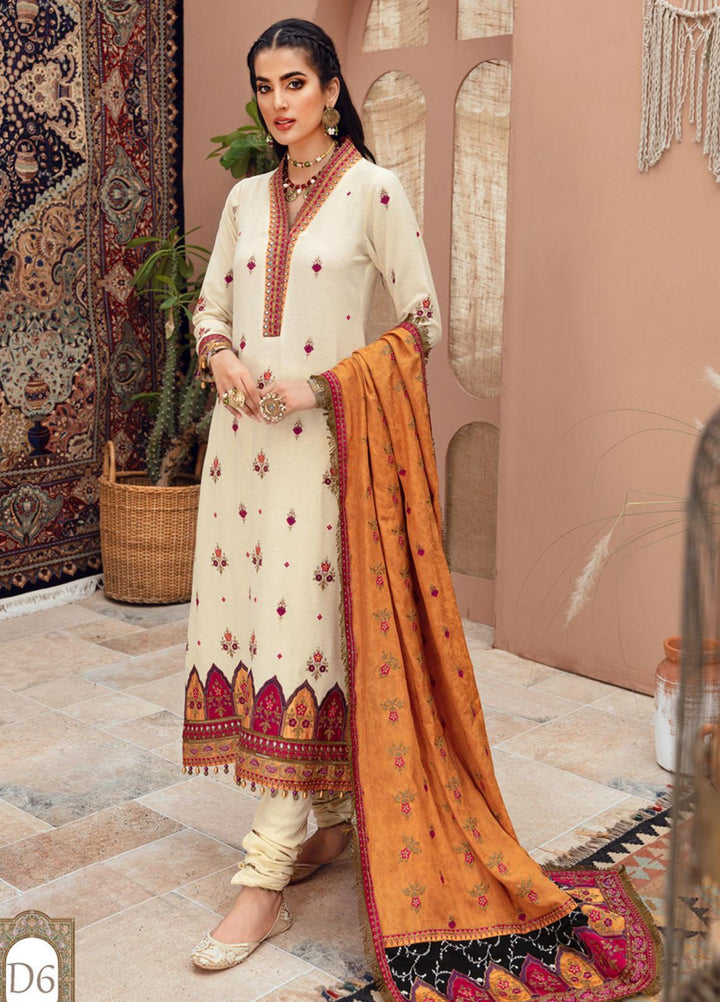 Noor by Saadia Asad Embroidered Karandi Suits Unstitched 3 Piece SA21NS D-06 - Winter Collection