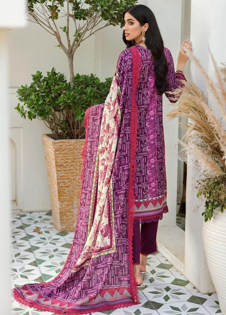 Noor By Saadia Asad Embroidered Linen Suits Unstitched 3 Piece NSA22W D2-A - Winter Collection
