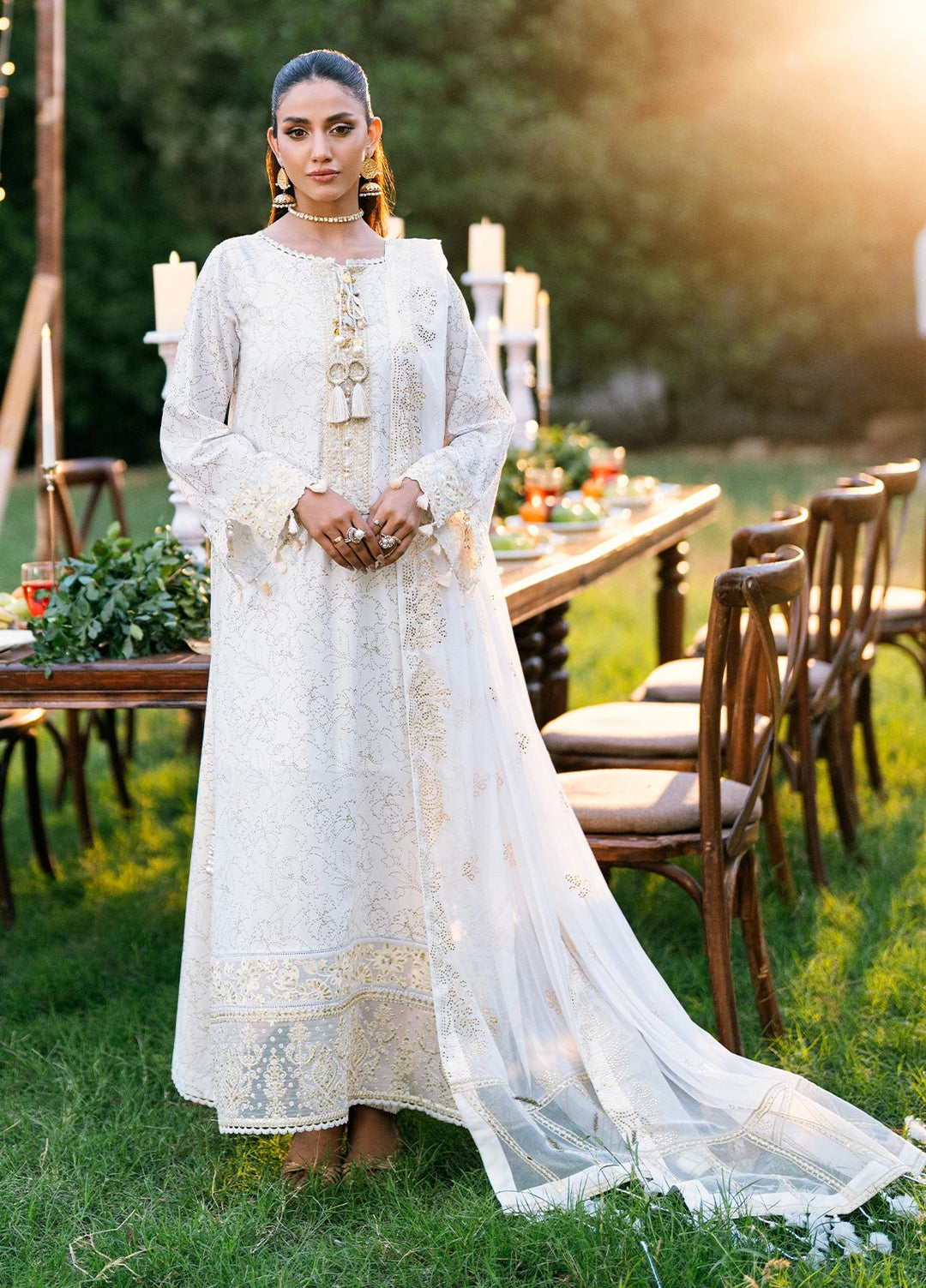 Noor-e-Khaas by Salitex Embroidered Lawn Suits Unstitched 3 Piece UNS25WW001UT - Summer Collection