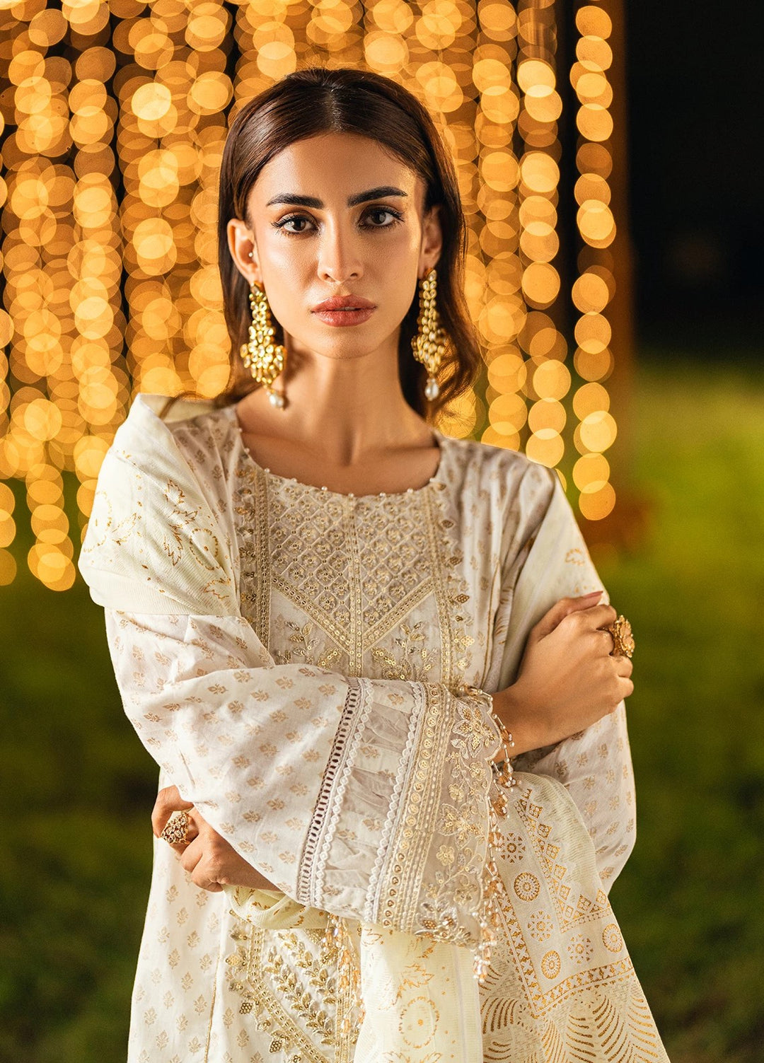 Noor-e-Khaas by Salitex Embroidered Lawn Suits Unstitched 3 Piece UNS25WW007UT - Summer Collection