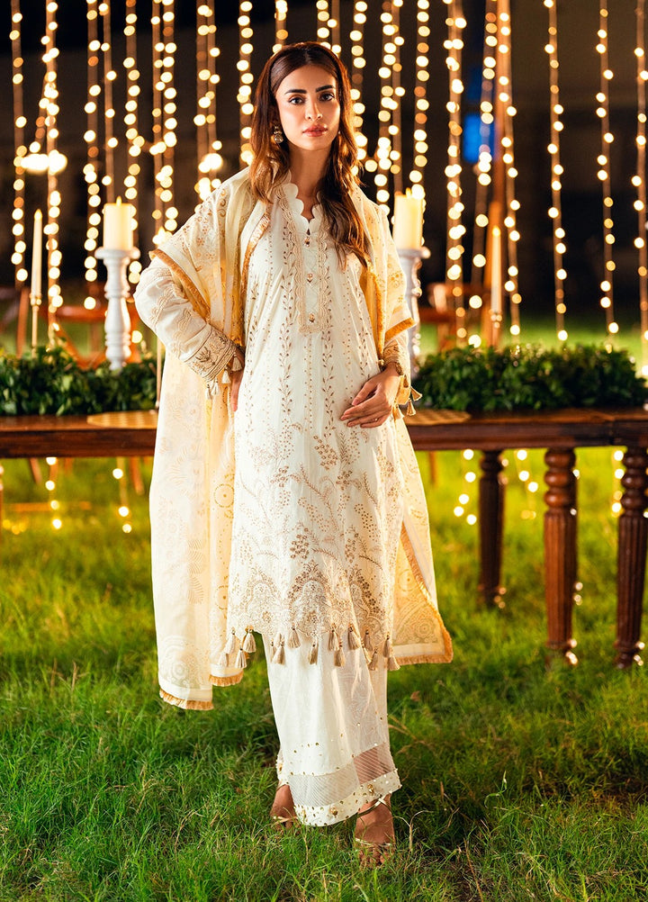 Noor-e-Khaas by Salitex Embroidered Lawn Suits Unstitched 3 Piece UNS25WW012UT - Summer Collection