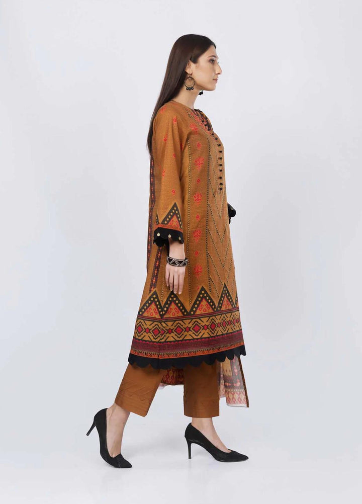 Sahar Printed Lawn Suits Unstitched 3 Piece SHR22NS-2 ETHNIC FLARE (SL-SS-DP-012-A) - Summer Collection