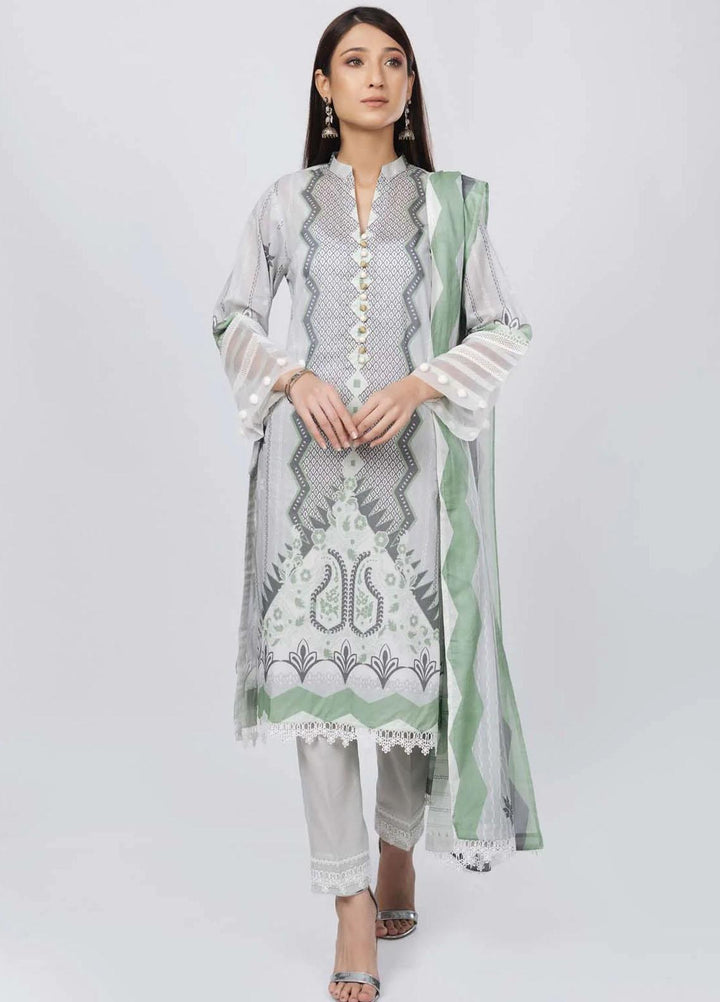 Sahar Printed Lawn Suits Unstitched 3 Piece SHR22NS-2 STARBURST (SL-SS-DP-018-A) - Summer Collection