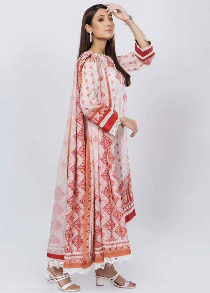 Sahar Printed Lawn Suits Unstitched 3 Piece SHR22NS-2 PERSIAN GIRIH (SL-SS-DP-013-A) - Summer Collection