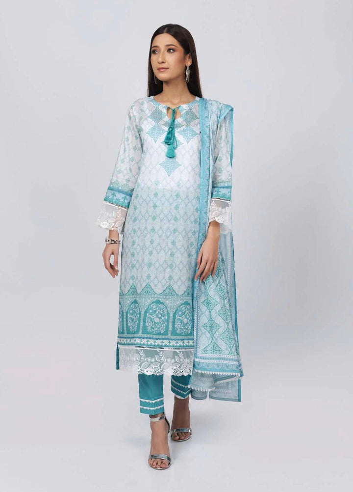 Sahar Printed Lawn Suits Unstitched 3 Piece SHR22NS-2 PERSIAN GIRIH (SL-SS-DP-013-B) - Summer Collection