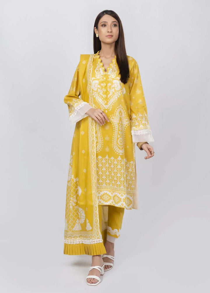 Sahar Printed Lawn Suits Unstitched 3 Piece SHR22NS-2 PASTEL BLISS (SL-SS-DP-011-B) - Summer Collection