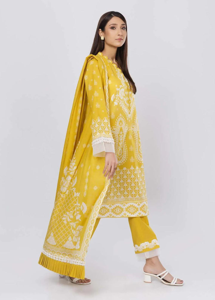 Sahar Printed Lawn Suits Unstitched 3 Piece SHR22NS-2 PASTEL BLISS (SL-SS-DP-011-B) - Summer Collection