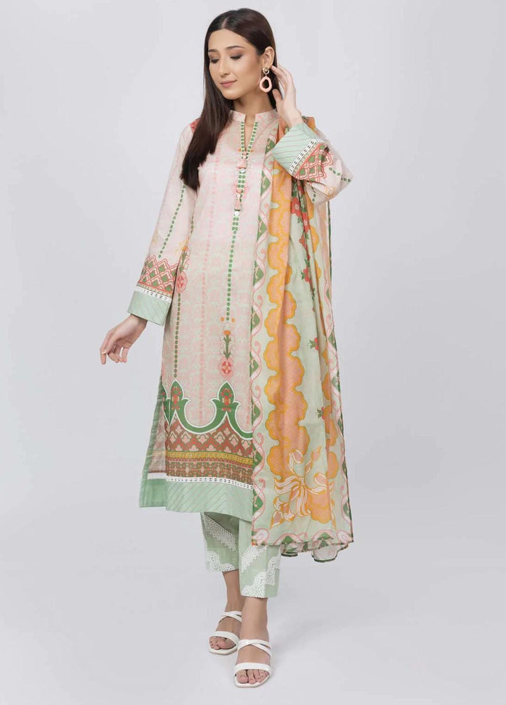 Sahar Printed Lawn Suits Unstitched 3 Piece SHR22NS-2 AURORA (SL-SS-DP-020-A) - Summer Collection