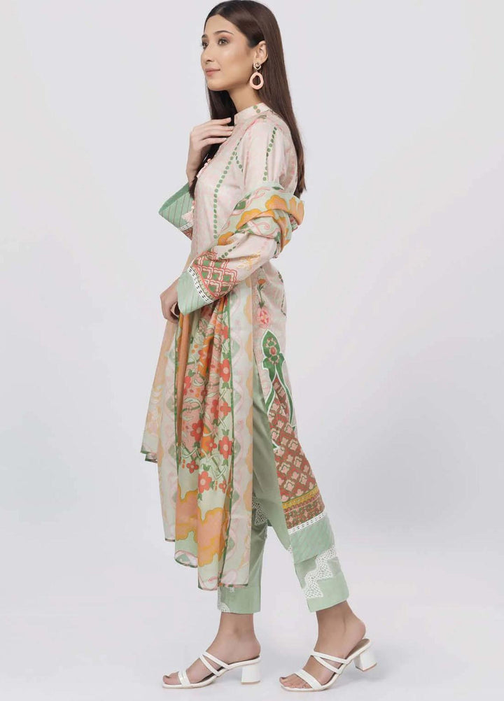 Sahar Printed Lawn Suits Unstitched 3 Piece SHR22NS-2 AURORA (SL-SS-DP-020-A) - Summer Collection