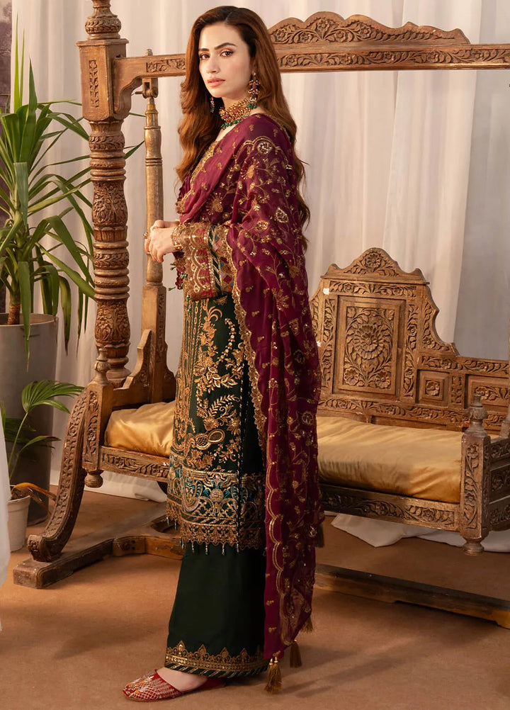 Noor Jahan By Imrozia Embroidered Chiffon Suit Unstitched 3 Piece IMP24NJ I-204 Mehak - Luxury Collection