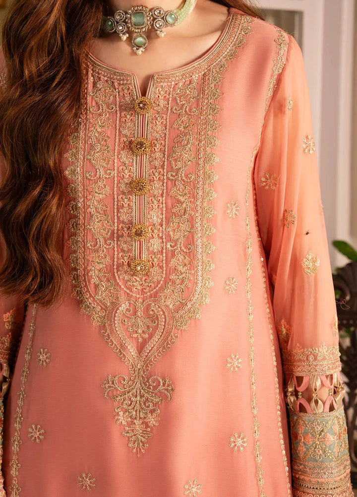 Noor Jahan By Imrozia Embroidered Chiffon Suit Unstitched 3 Piece IMP24NJ I-207 Dilkash - Luxury Collection