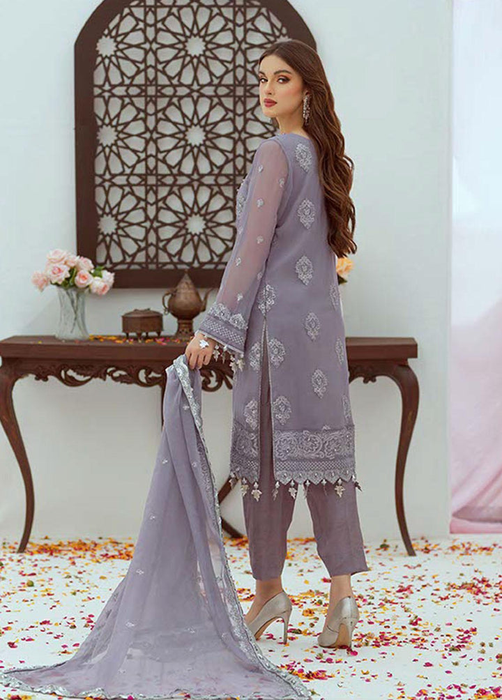 Noor Jahan by Noorma Kaamal Embroidered Chiffon Suits Unstitched 3 Piece NK22NJ NK-C04 - Luxury Collection