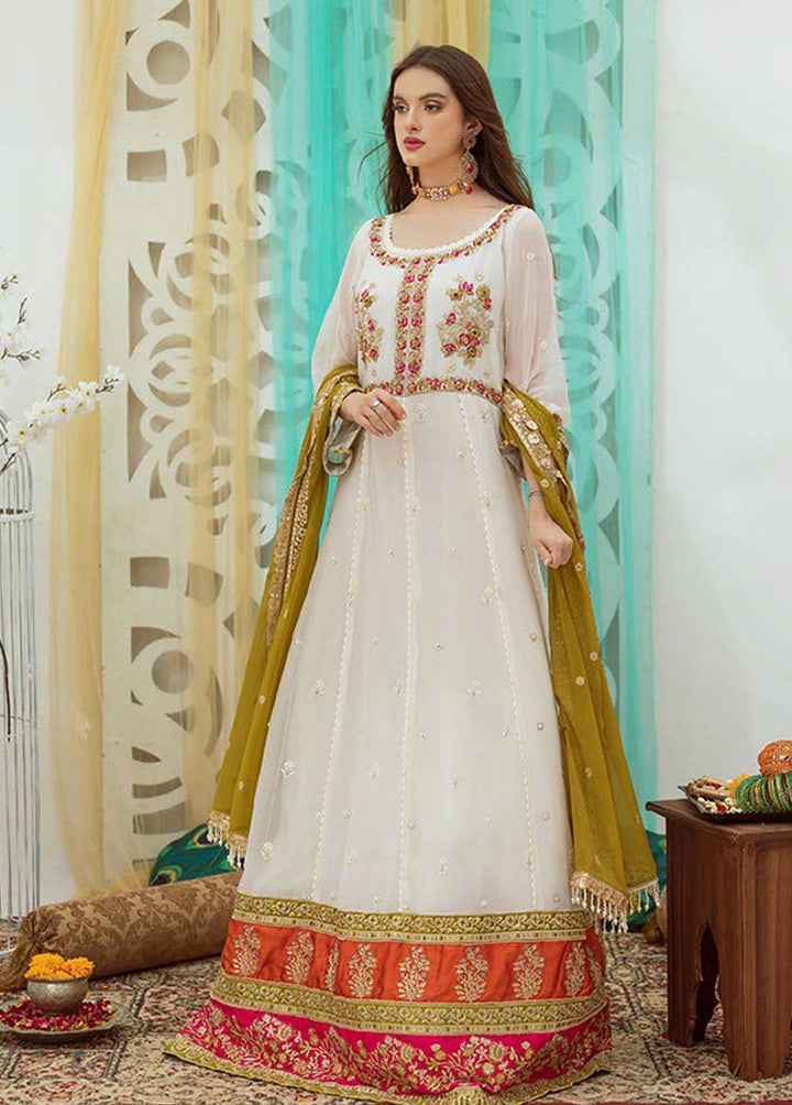 Noor Jahan by Noorma Kaamal Embroidered Chiffon Suits Unstitched 3 Piece NK22NJ NK-C05 - Luxury Collection