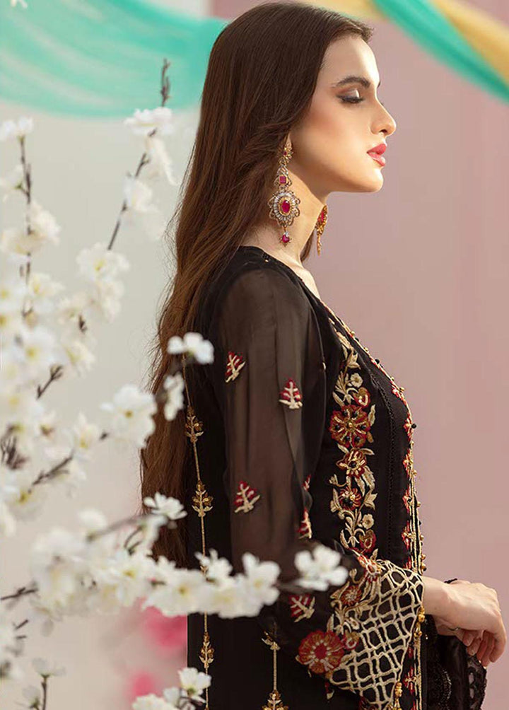 Noor Jahan by Noorma Kaamal Embroidered Chiffon Suits Unstitched 3 Piece NK22NJ NK-C10 - Luxury Collection