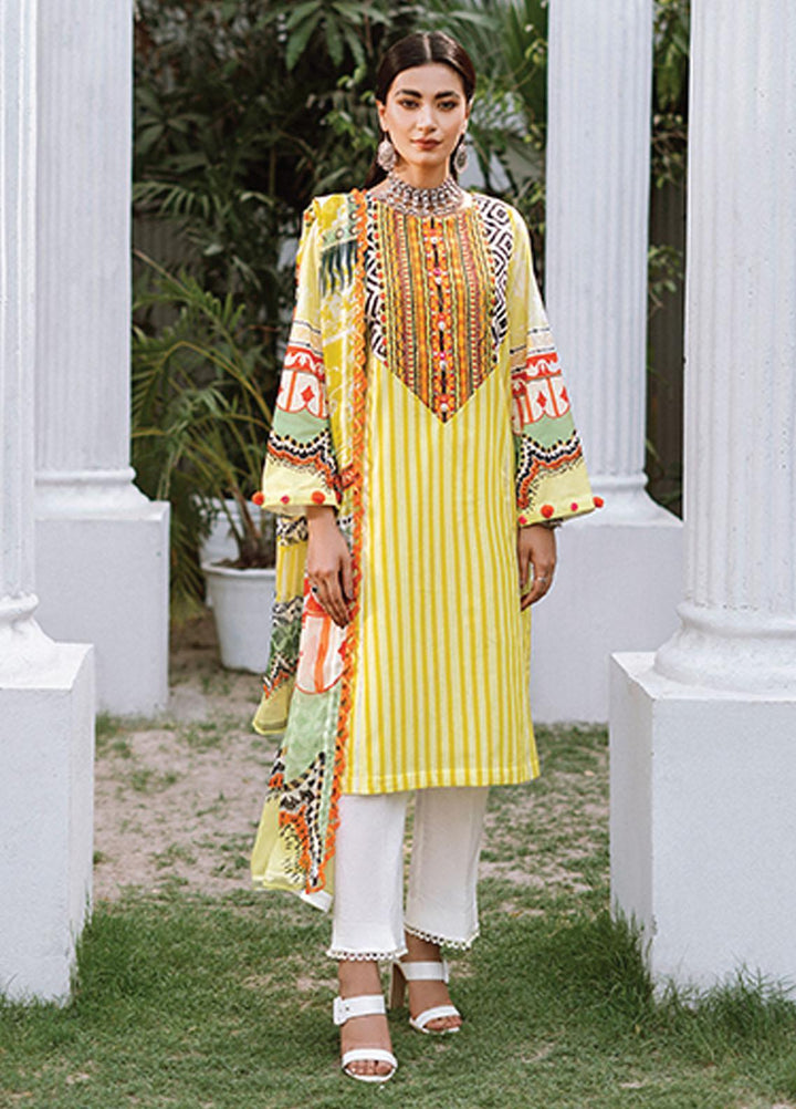 Noor Rani by Daud Abbas Printed Lawn Suits Unstitched 3 Piece DA22NR VASAL - Summer Collection